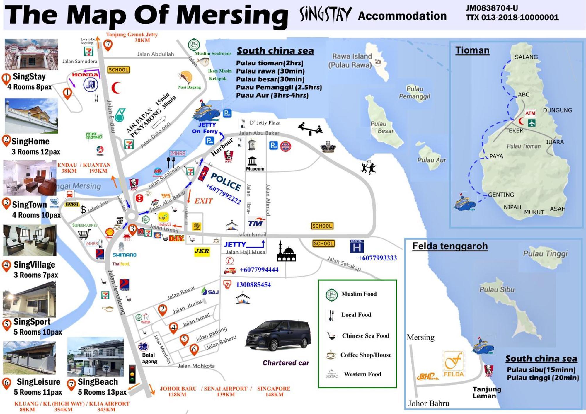 Singsport Holiday House Mersing Exterior foto